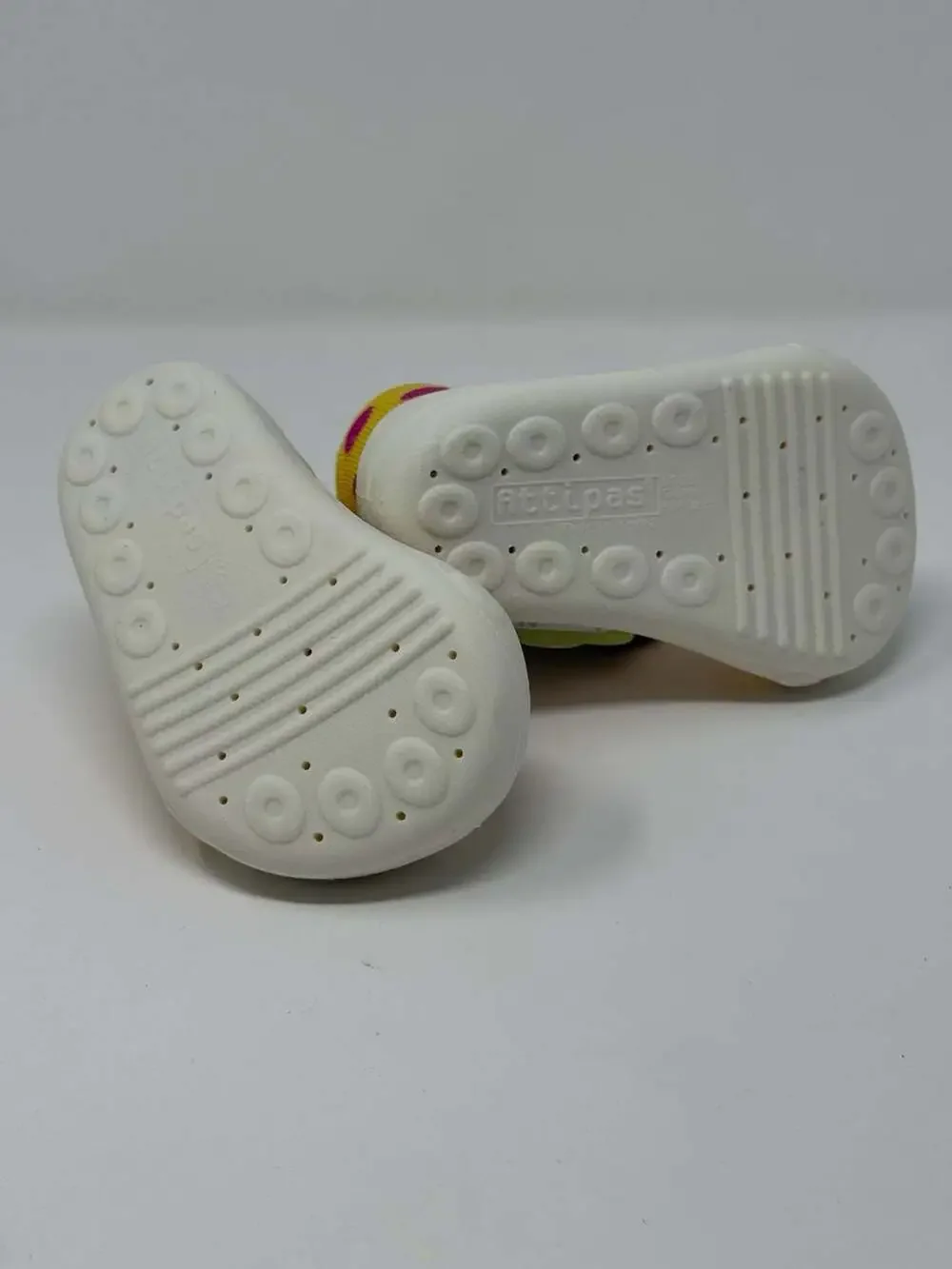 Attipas Polka Dot Yellow Toddler First Walker Sock Shoes